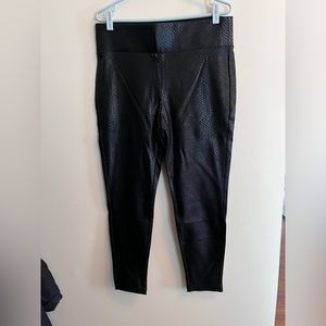 Faux leather pants